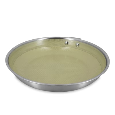 Poêle 30cm en acier inoxydable, AGLAE MENASTYL