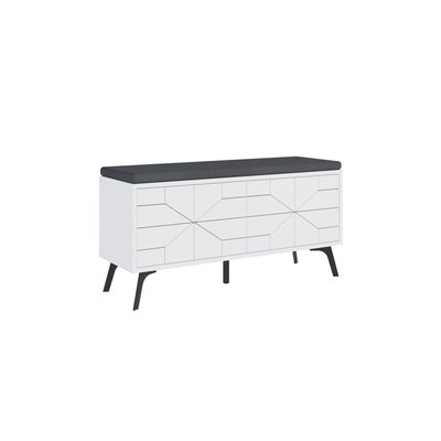 Meuble de rangement chaussures 4 portes H55 cm - DUNE BENCH CALICOSY