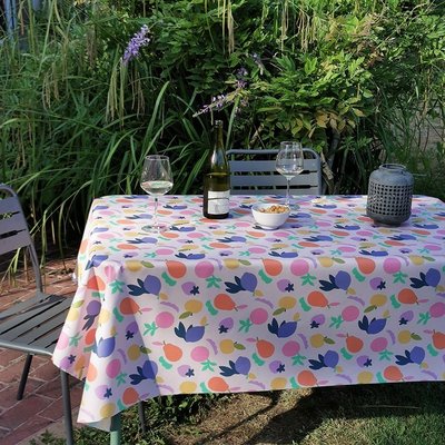 Nappe enduite ronde ou ovale FRUITS vitaminés FLEUR DE SOLEIL