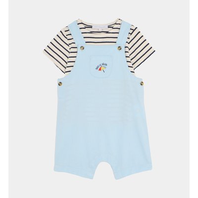 Ensemble Salopette T-shirt Apol Coton Bio CADET ROUSSELLE