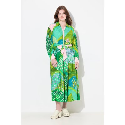 Robe maxi coupe évasée, col Claudine ULLA POPKEN