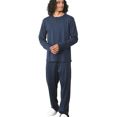 Pyjama homme à t-shirt manches longues + pantalon en jersey BERKLEY SENSEI MAISON