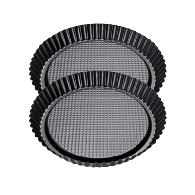 Ensemble de 2 Moules à tarte renversée 28 cm BLACK METALLIC ZENKER