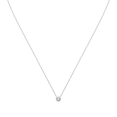 Collier en argent 925 et oxyde de zirconium CLEOR
