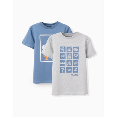 Pack 2 T-shirts en Coton ZIPPY