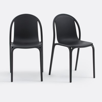 Lot 2 chaises de jardin polypropylène, Brooklyn LA REDOUTE INTERIEURS