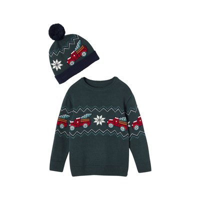 Pull Jacquard Coffret NOEL VERTBAUDET