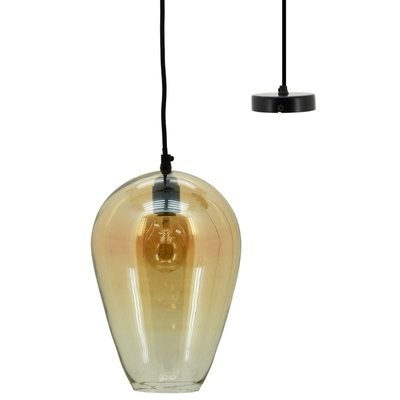 Suspension goutte en verre ambré AUBRY GASPARD