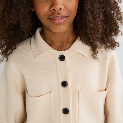 Cardigan col chemise uni MONOPRIX