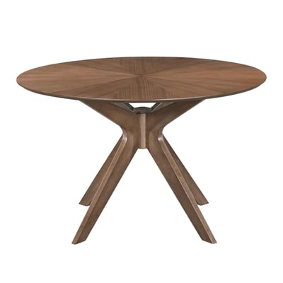 Table repas ronde 120 cm placage noyer ZAGO