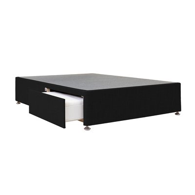 Universal Linen Look 2 Drawer Upholstered Divan Base AIRSPRUNG