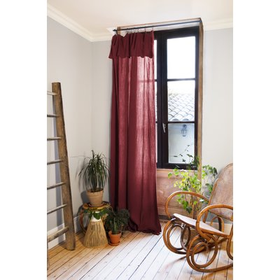 Rideau ajustable + 8 anneaux pince collection Gaia EDEN