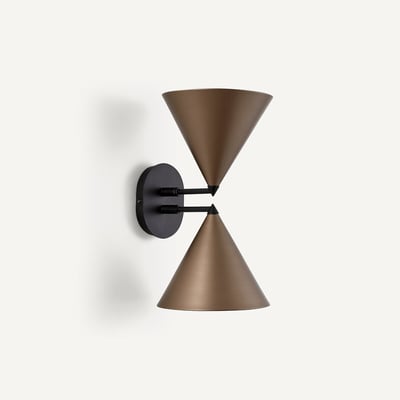 Moke Double Cone Wall Light AM.PM