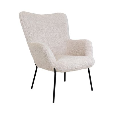 Fauteuil en tissu bouclette et métal - GLASGOW HOUSE NORDIC