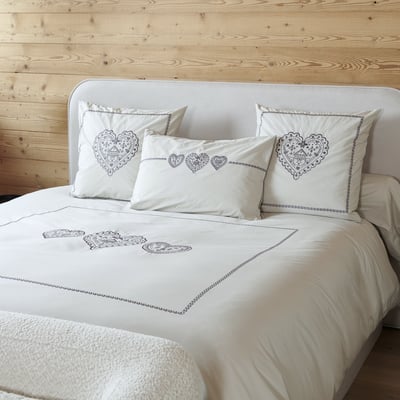 Housse De Couette   En  Percale De Coton   - NUIT AU CHALET TRADITION DES VOSGES