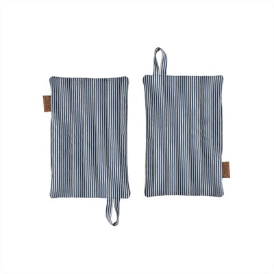 Lot de 2 maniques en coton à rayures OYOY LIVING DESIGN