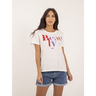 T-shirt Col Rond Message Figuier DONA LISA