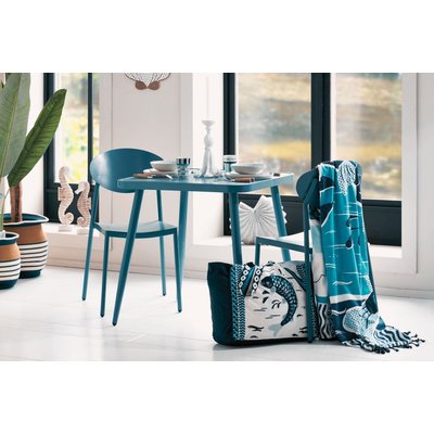 Chaise de jardin japandi empilable en aluminium (lot de 2) - COQUELICOT AMADEUS