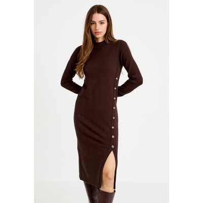 Robe pull ajustée manches longues CACHE CACHE