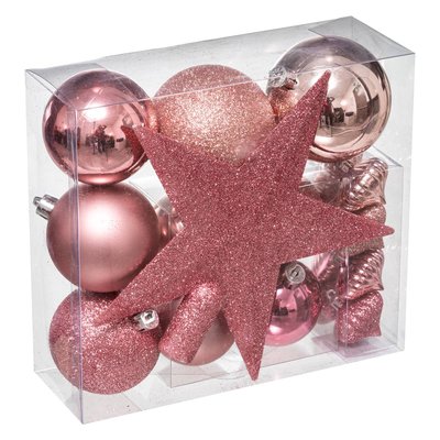 Kit de sapin "Colorama de Noël" 18 pièces rose FEERIC LIGHTS & CHRISTMAS