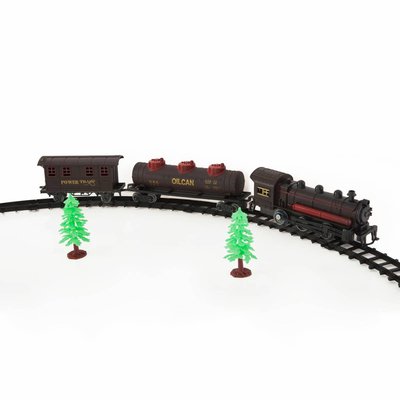 Train de Noël électrique 17 pièces animé musical à piles FEERIC LIGHTS & CHRISTMAS