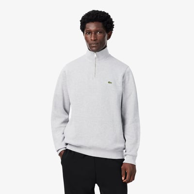 Sweatshirt zippé interlock col montant LACOSTE