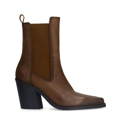 Bottines chelsea en cuir à talon SACHA
