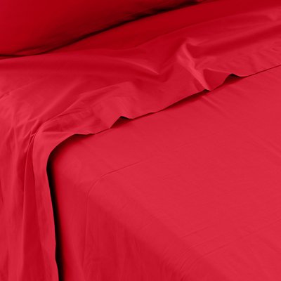 Drap de lit percale de coton NEO CARRE BLANC