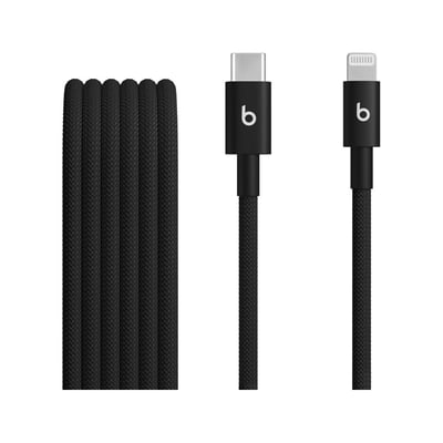 Câble de charge tissé USB-C vers Lightning 1M50 Noir int BEATS BY DR,DRE