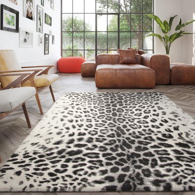 Tapis salon et chambre tissé motif animaux BELLA 5 UN AMOUR DE TAPIS