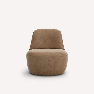 Fauteuil pivotant velours stonewashed, Rosebury AM.PM