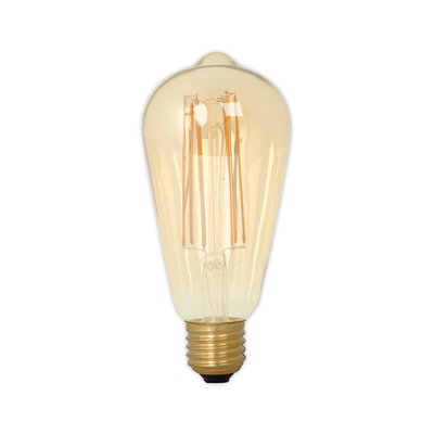 Calex E27 Gold Teardrop Bulb 4W LED Full Glass Long Filament SO'HOME
