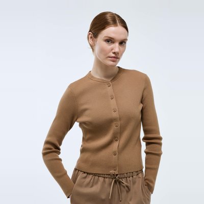 Cardigan à côtes en coton BIO MONOPRIX