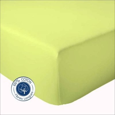 Drap Housse Uni bonnet 30 cm 100% Coton TRADILINGE