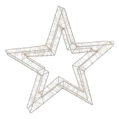 Décoration d extérieur étoile 1800 LED blanc chaud H55cm avec transfo FEERIC LIGHTS & CHRISTMAS