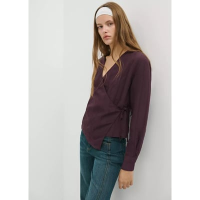 Chemise texturée croisée MANGO TEEN