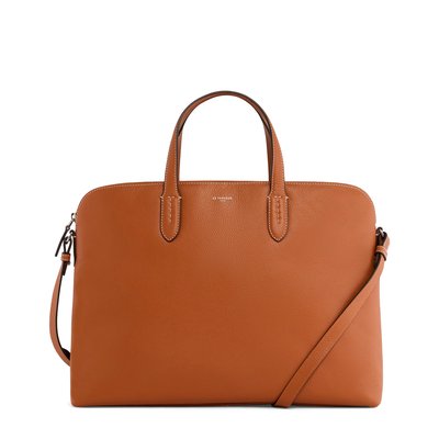 Porte documents 1 soufflet 14" en cuir grainé SOPHIE LE TANNEUR