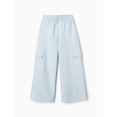 Pantalon en molleton à jambe large avec poches cargo ZIPPY