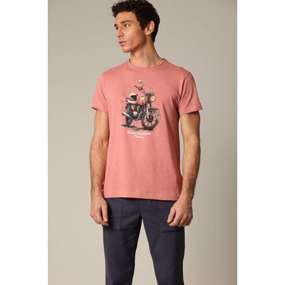 T-shirt classique en jersey de coton avec imprimé moto KINAN DEELUXE