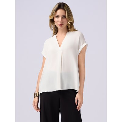 CHEMISIER réalisé en viscose crêpe fluide OLTRE
