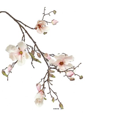 Branche de magnolia artificiel 4 fleurs ARTIFICIELLES