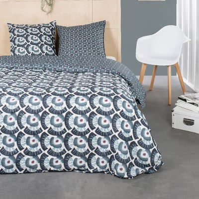 Parure de lit 2 personnes imprimé floral coton SUNSHINE FAUST TODAY