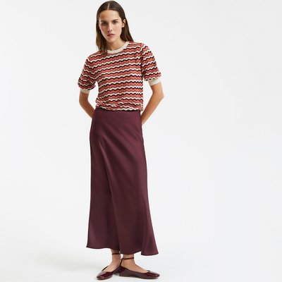 Jupe évasée longue en satin mat, Signature MARION LA REDOUTE COLLECTIONS