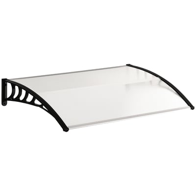 Auvent de porte Polycarbonate Transparent OUTSUNNY