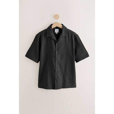 Chemise texture gaufrée à manches courtes NEXT