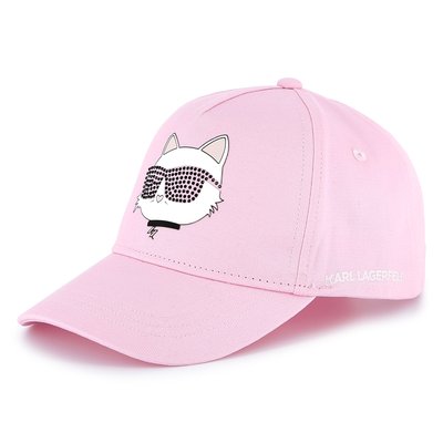 Casquette ajustable en coton KARL LAGERFELD KIDS