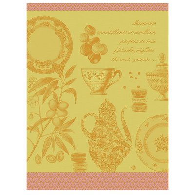 Torchon en Coton, MACARONS LE JACQUARD FRANCAIS