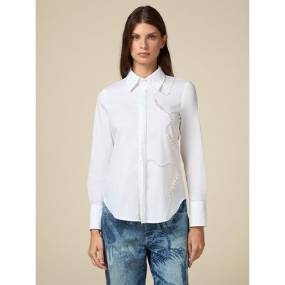 Chemise réalisée en popeline de coton stretch OLTRE