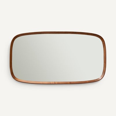 Miroir rectangulaire noyer massif, H110cm, Orion AM.PM