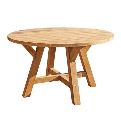 Table de jardin en teck recyclé massif 6 places  GABRIELLE BERAH GETAH